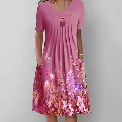 LM | Midi dress with floral print