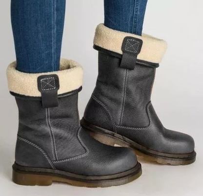 LM | Robust knee-high leather boots