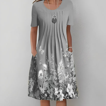 LM | Midi dress with floral print