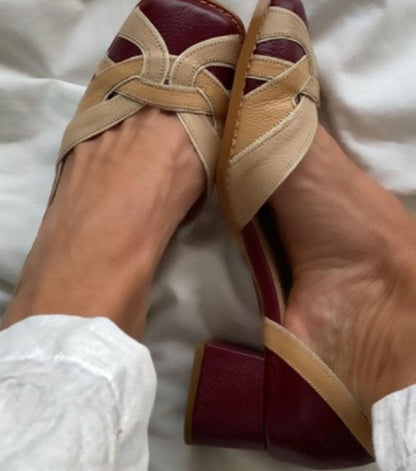 LM | vintage-style block heels