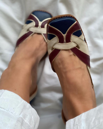 LM | vintage-style block heels
