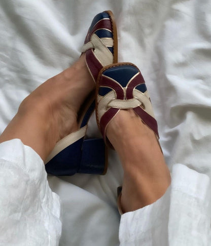 LM | vintage-style block heels