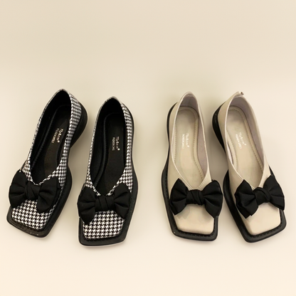 LM | Square toe flat mouth loafers women loafers