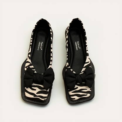 LM | Square toe flat mouth loafers women loafers
