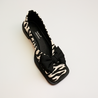 LM | Square toe flat mouth loafers women loafers