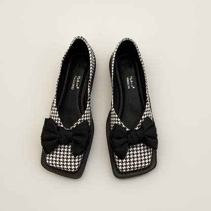 LM | Square toe flat mouth loafers women loafers
