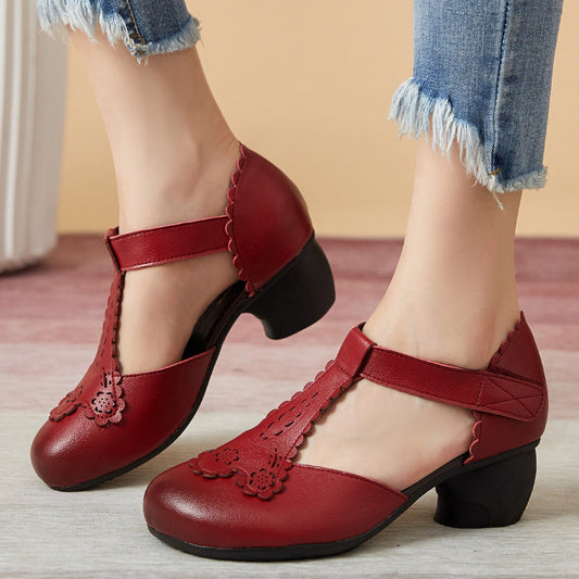 LM | Timeless style vintage casual shoes with heels